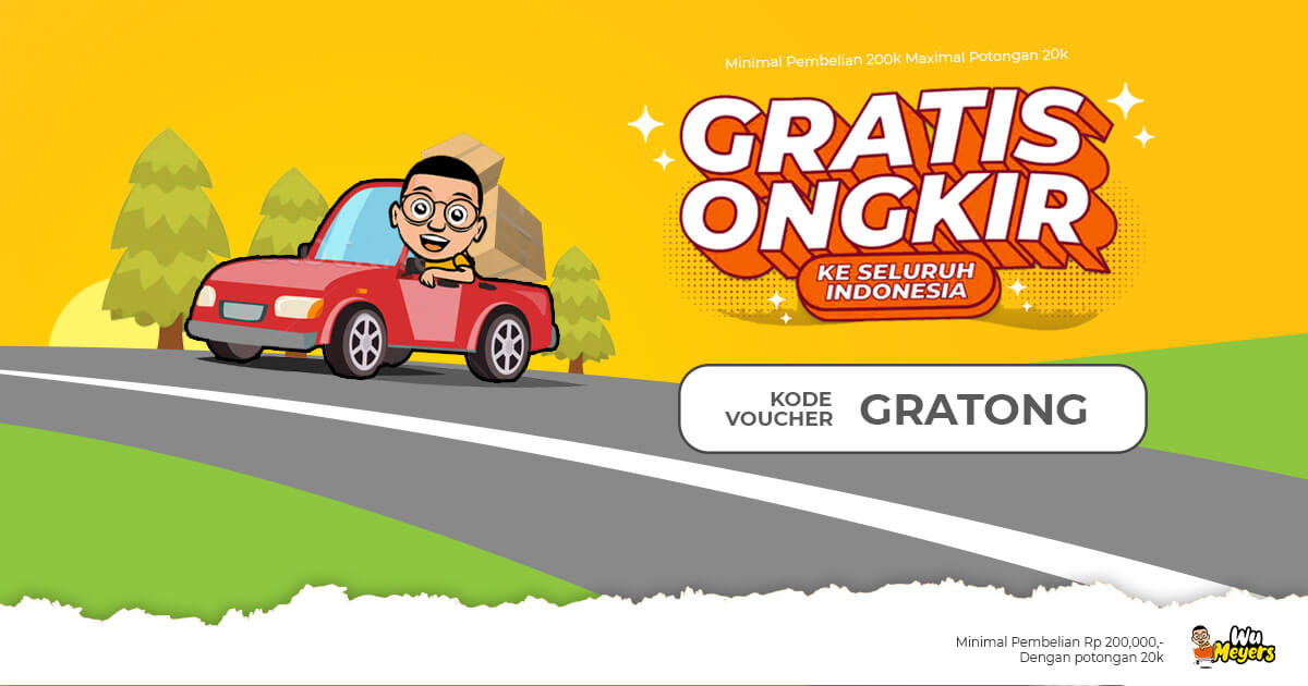 Gratis ongkir ke seluruh wilayah Indonesia