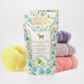Sabun Cair White Garden Goats Milk & Pearl 450ml (Refill)