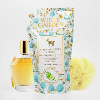 Sabun Cair White Garden Goats Milk & Pearl 900ml (Refill)